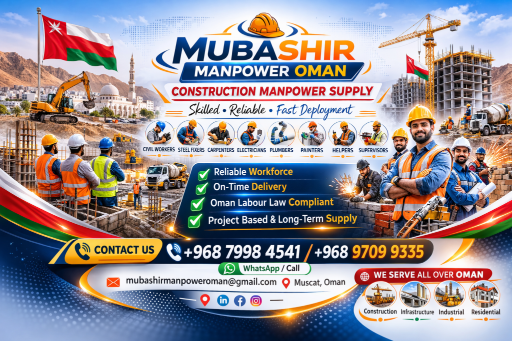 Construction Civil Manpower Supply in Oman muscat