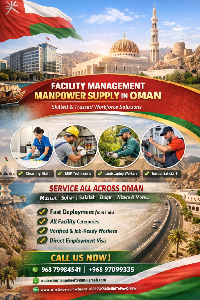 Facility Management Manpower Supply in Oman - Mubashir Manpower supply Facility Management Manpower Supply in Oman