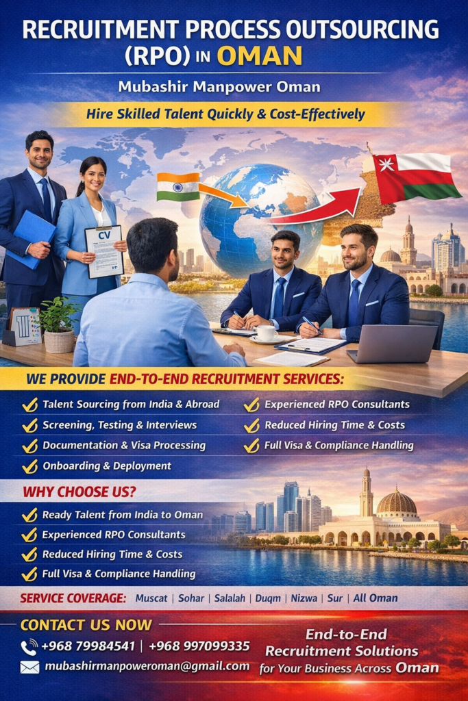 Recruitment Process Outsourcing RPO in Oman Mubashir Manpower - Mubashir Manpower supply Recruitment Process Outsourcing RPO in Oman Mubashir Manpower